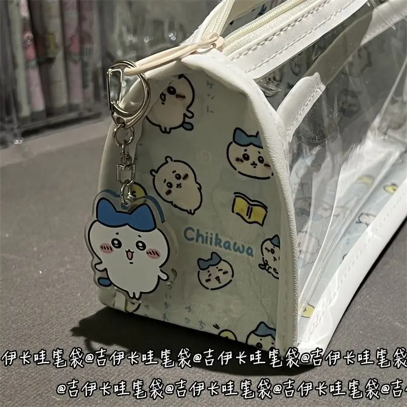 New school season Chiikawa cute transparent double-layer pencil case student large capacity stationery storage pencil case 2026 - view 6