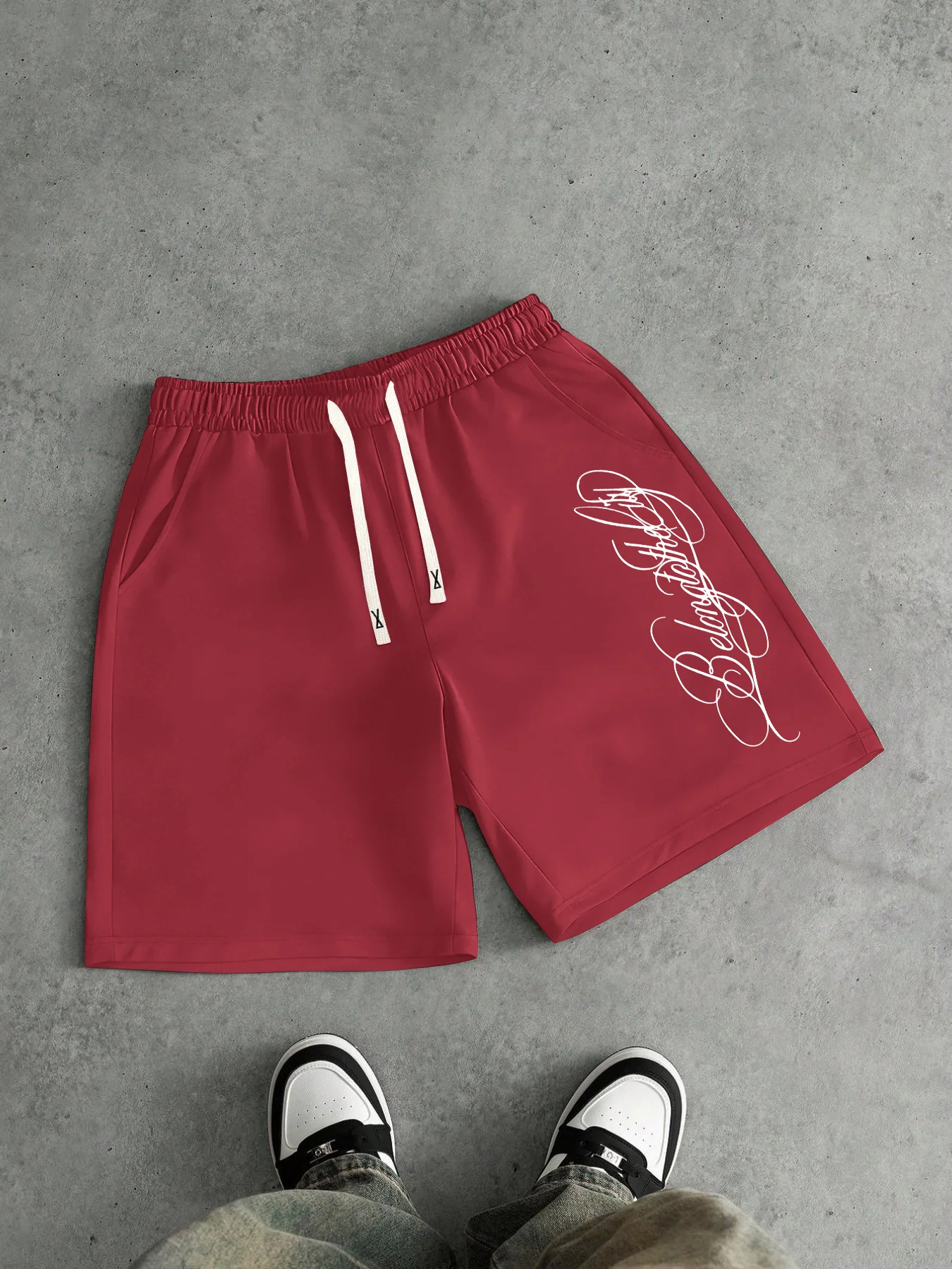 2026 Summer Best-selling Outdoor Sports Casual Fashion Comfortable Simple Letter Pattern Printed Men's Shorts