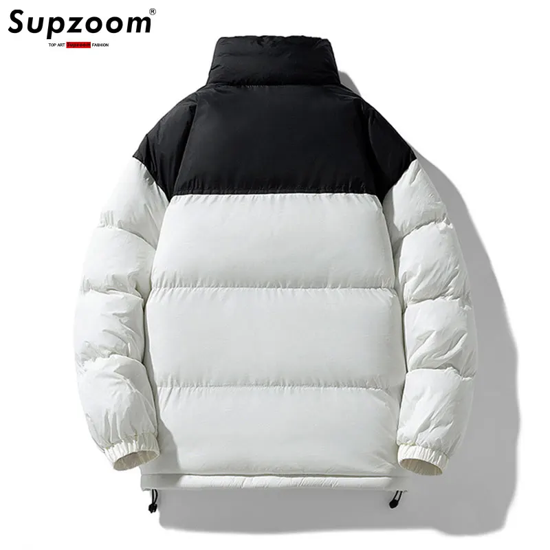 Supzoom New Arrival Top Fashion Hip Hop Print Bread Suit Winter Warm Cotton Couple Cold Clothes Casual Mens Jackets And Coats