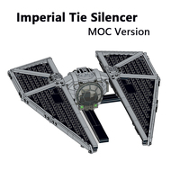 NEW Space Imperial TIE Silencer MOC Building Blocks Spaceship Imperial Emperor Spacefighters DIY Brick Model Collection Toy Gift