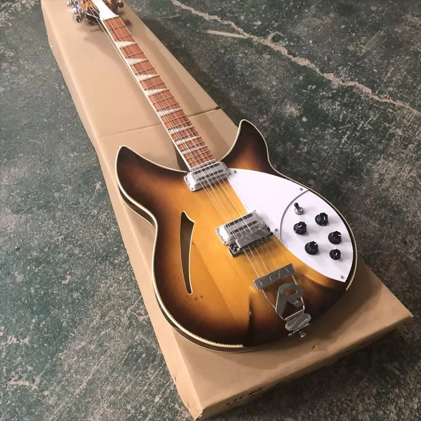 

В наличии Rickenbacker 360 Sunset Color, 12-струнная полуполая электрогитара оптом и в розницу.