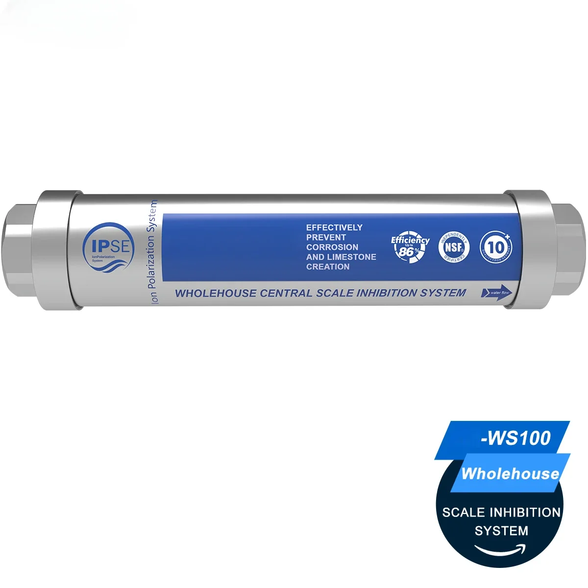 Salt Free Water Descaler Whole House, Scale Water Softener System, Prevent Scale Built Up On Water Heaters,  Toilet & Boilers