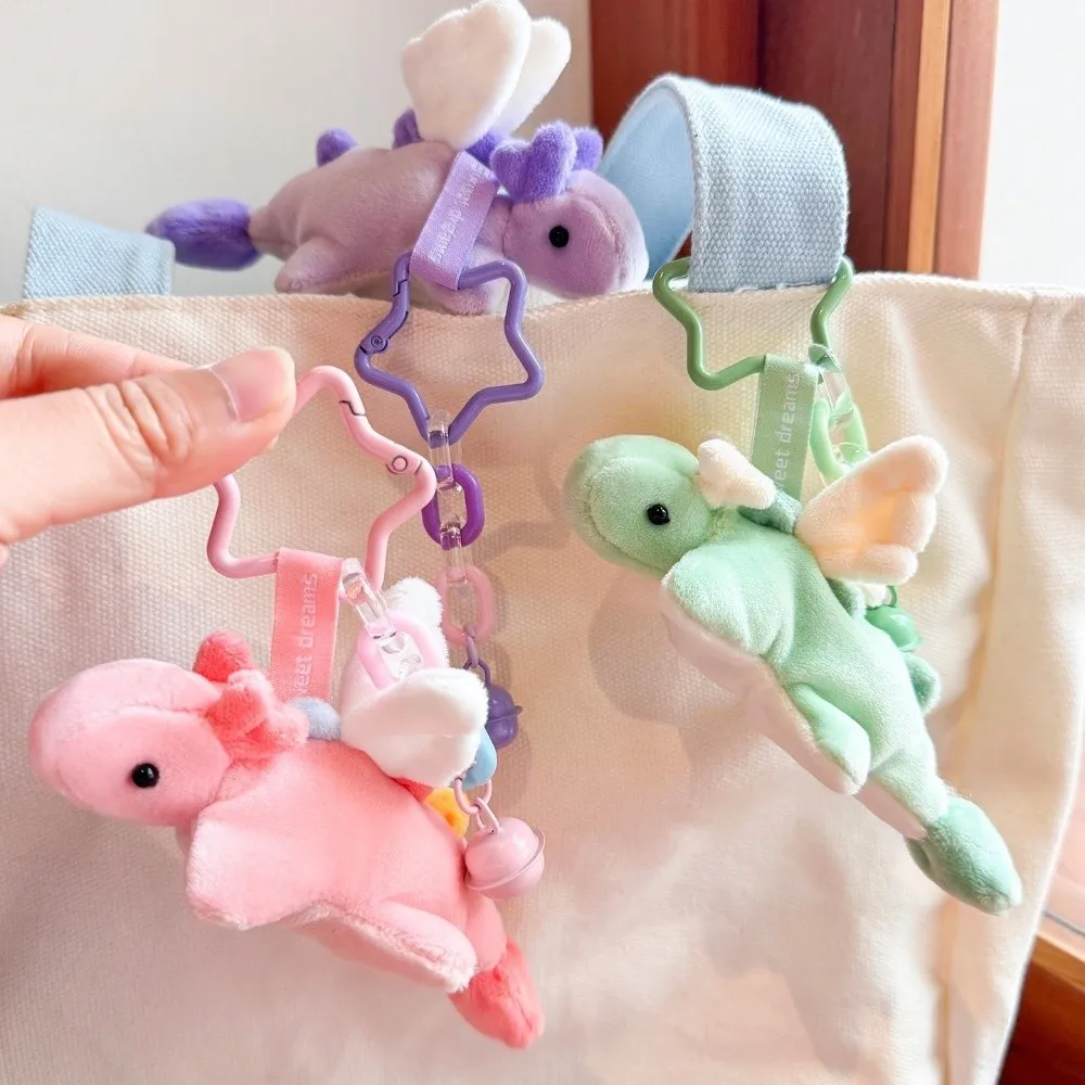 New Magnetic Dragon Keychain Cute Style Refrigerator Decor Dragon Fridge Magnet Winged Dragon Bag Charm Birthday