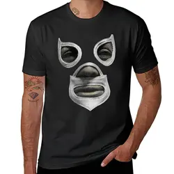 Lucha Libre mexicana masculina de wrestling camiseta, plus size tops para meninos, branco, mais tamanhos