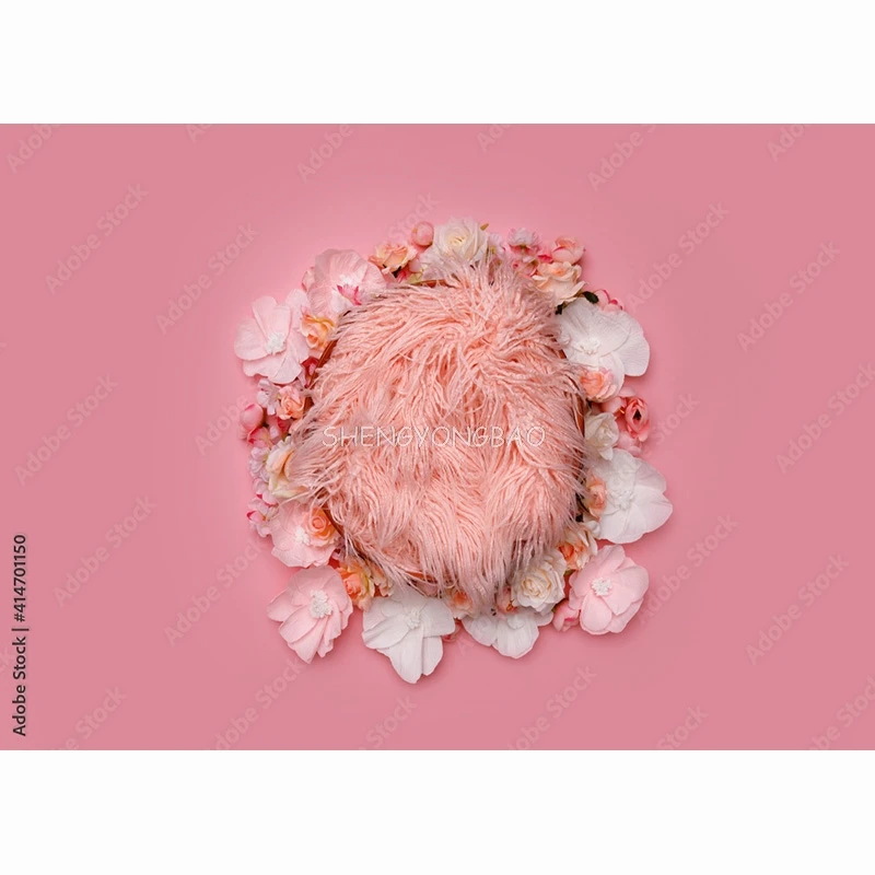 Newborn Portrait Backdrop Floral Swing Birthday Artistic Background Basket Stars Baby Studio Photography Background 22930 ZZ-01