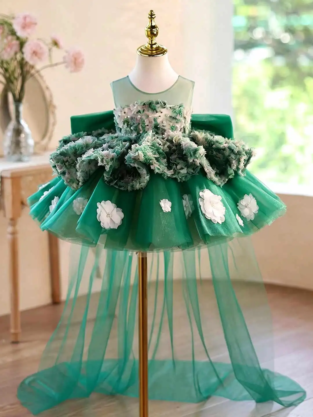 KLFLGD Christmas girl party dress, toddler baby girl learning to walk, first birthday dress, first Christmas dress, special holi