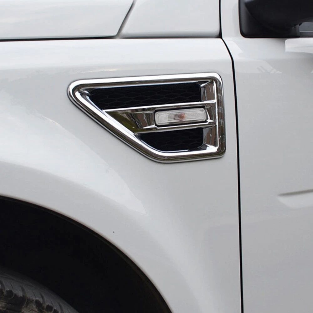 R2-Para 2008-2015 Land Rover Freelander 2 LR2 Chrome ABS Tampa de ventilação de entrada de ar lateral do carro guarnição