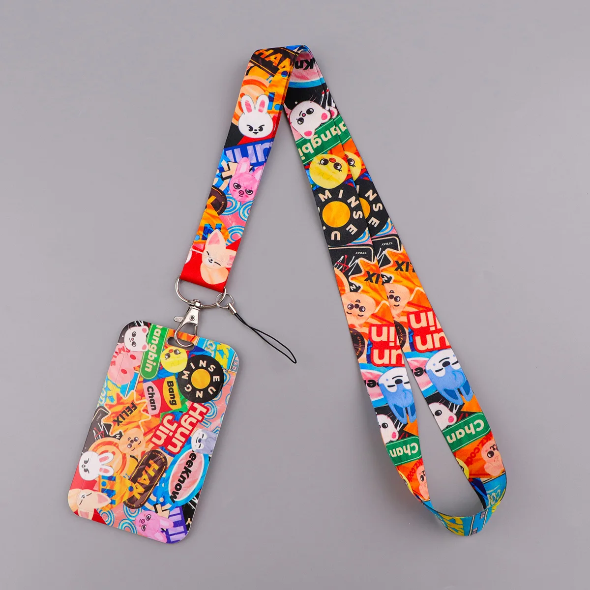 لطيف الكرتون الحيوانات الحبل الرقبة حزام المفاتيح أنيمي غطاء بطاقة شارة حامل الهاتف المحمول شنق حبل كيرينغ اكسسوارات الهدايا
