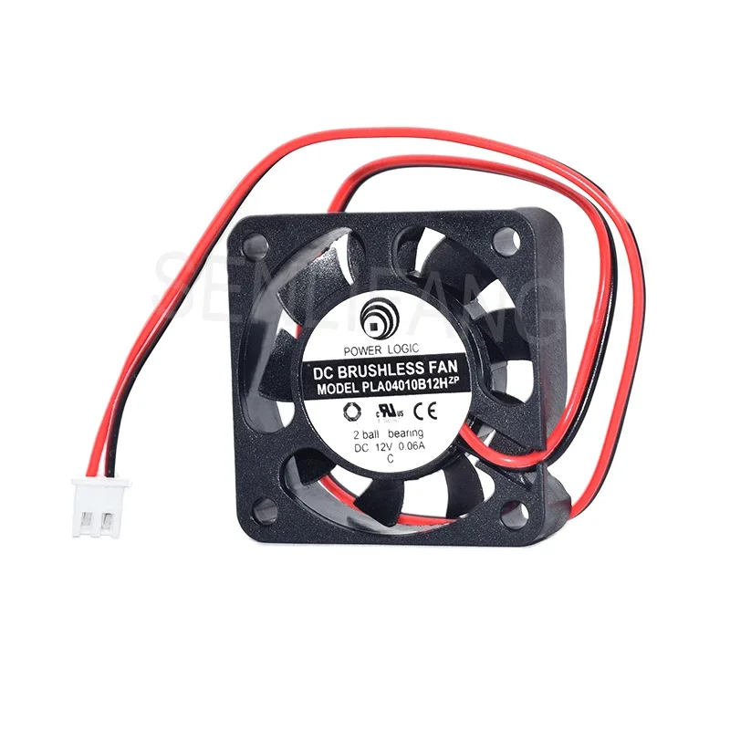 Brand New Cooler For Power Logic PLA04010B12H DC12V 0.06A 40x40x10MM 2-Line Server Cooling Square Fan