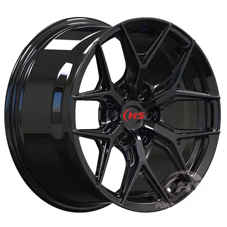 5x112 5x120 5x130 1-piece Custom Black Forged Wheels Rims for    X5/X6 Range Rover Defender  Model 3