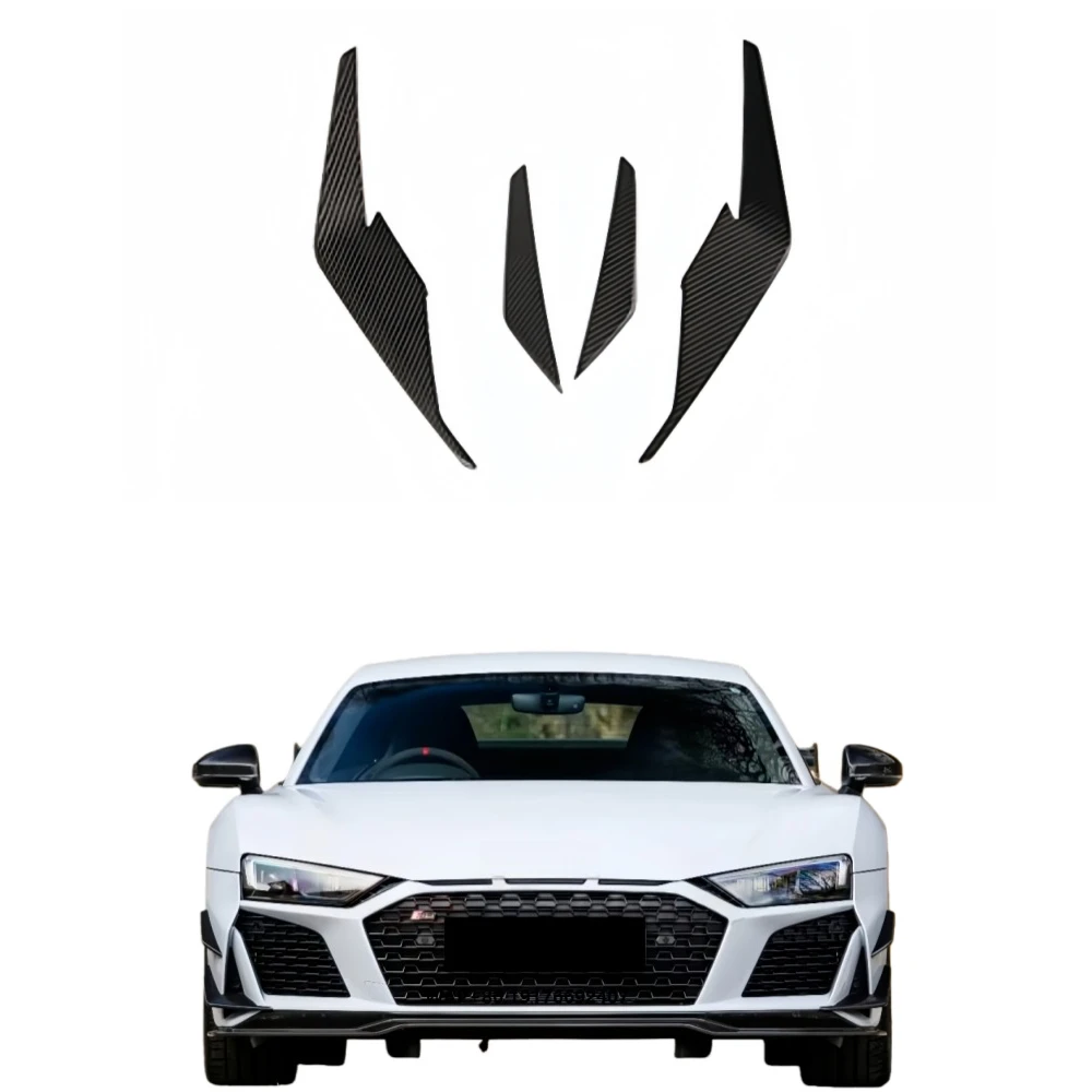 

Modified Car Parts GT RWD Parts Style Dry Carbon Fiber Front Bumper Wind Knife Body Decoration Suitable forAudi R8