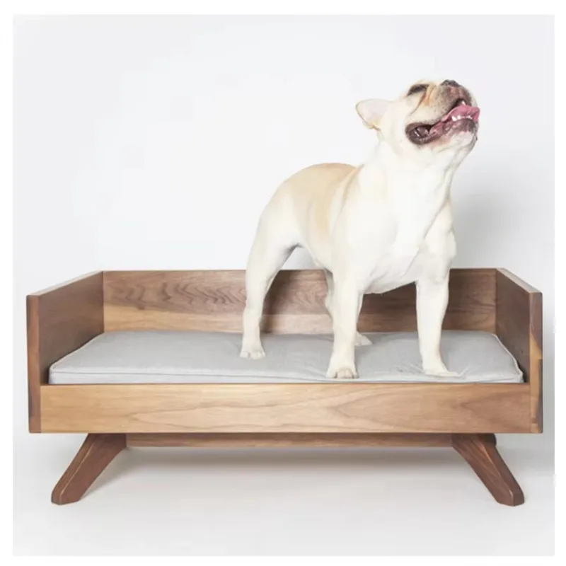 

Indoor Pet Furniture Animal Products Luxury Modern Wooden Dog Bed