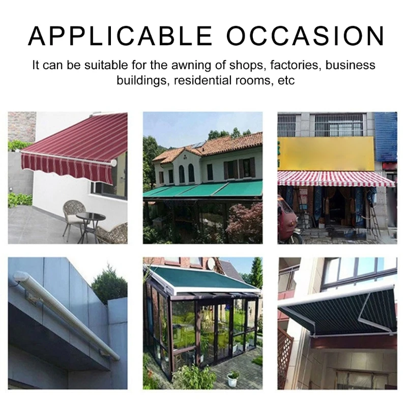 Piezas manuales toldos accionadas por manivela aleaciones aluminio accesorios caja engranajes toldo