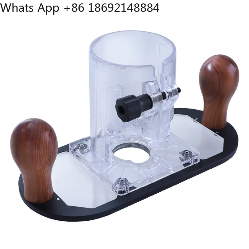 flip-chip base modified transparent cover woodworking engraving machine accessories  Multifunctional trimming machine