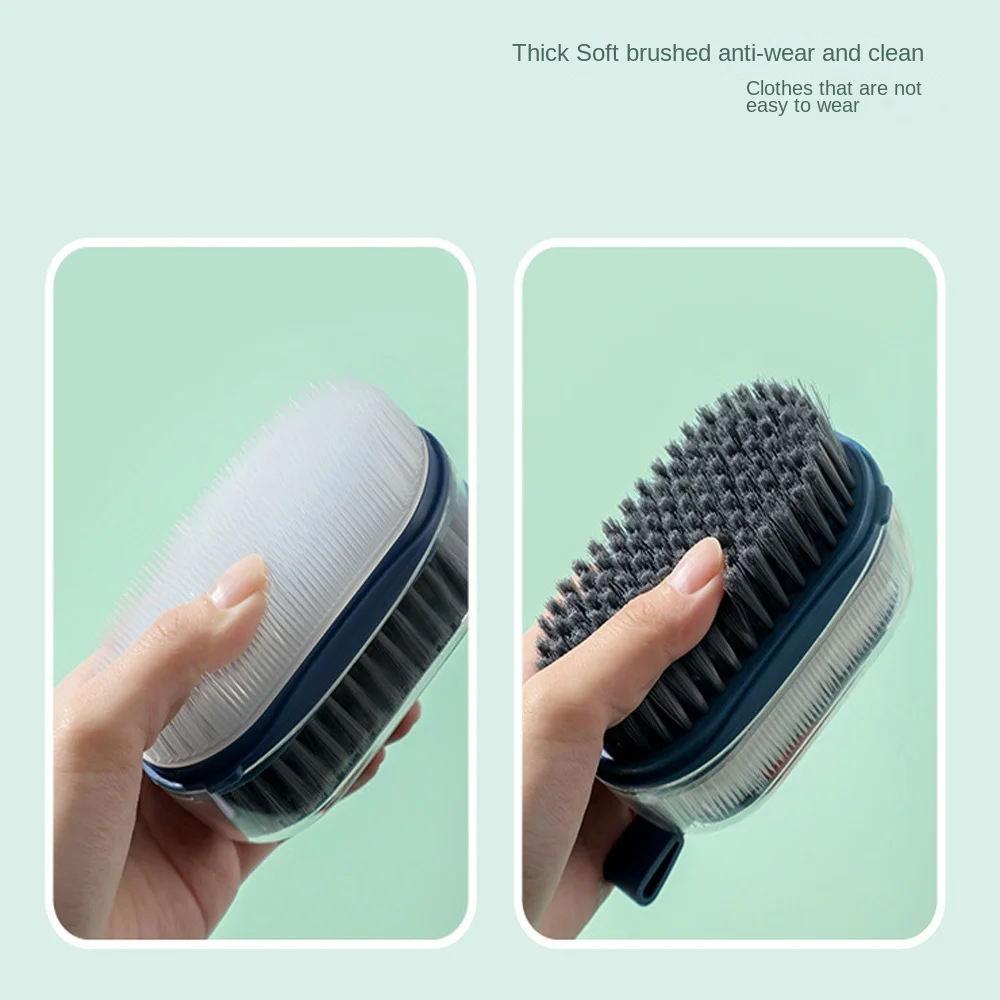 Ellipsoid Cleaning Brush Durable with Comfortable Cover Bathtub Brush Two-sided Multi-purpose Soft Brush kitchen Bathroom