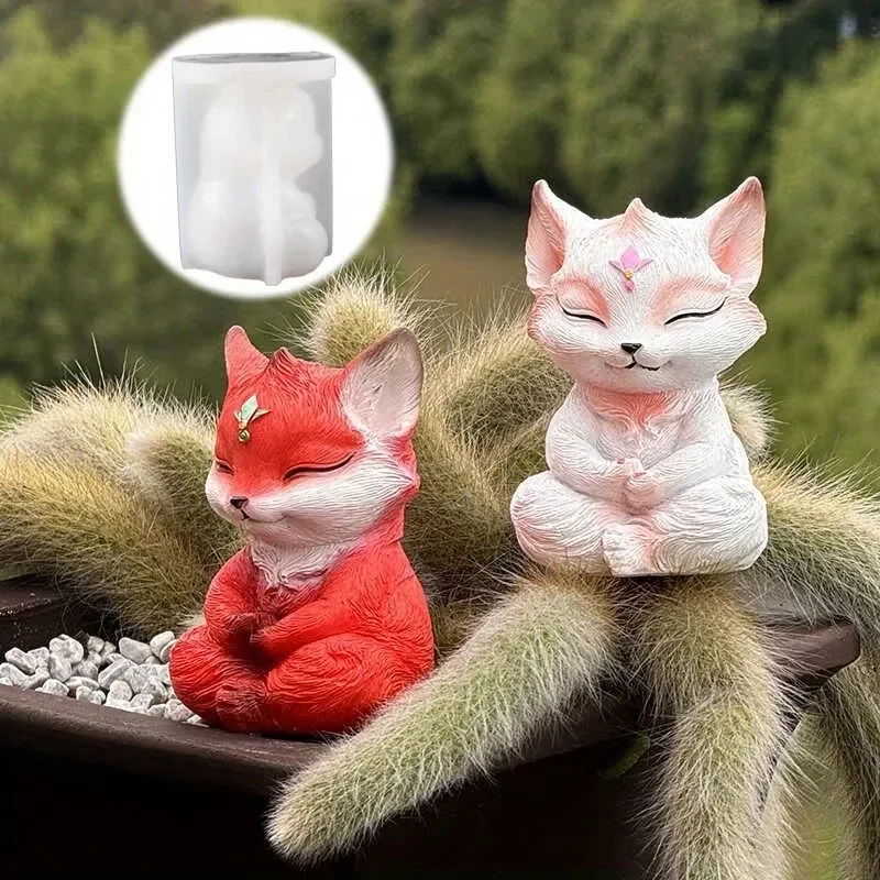 2026 Cute Creative Animal Sculpture Succulent Decoration Statue Waterproof Simulated Garden Miniatures Figurine for Lawn Decor
