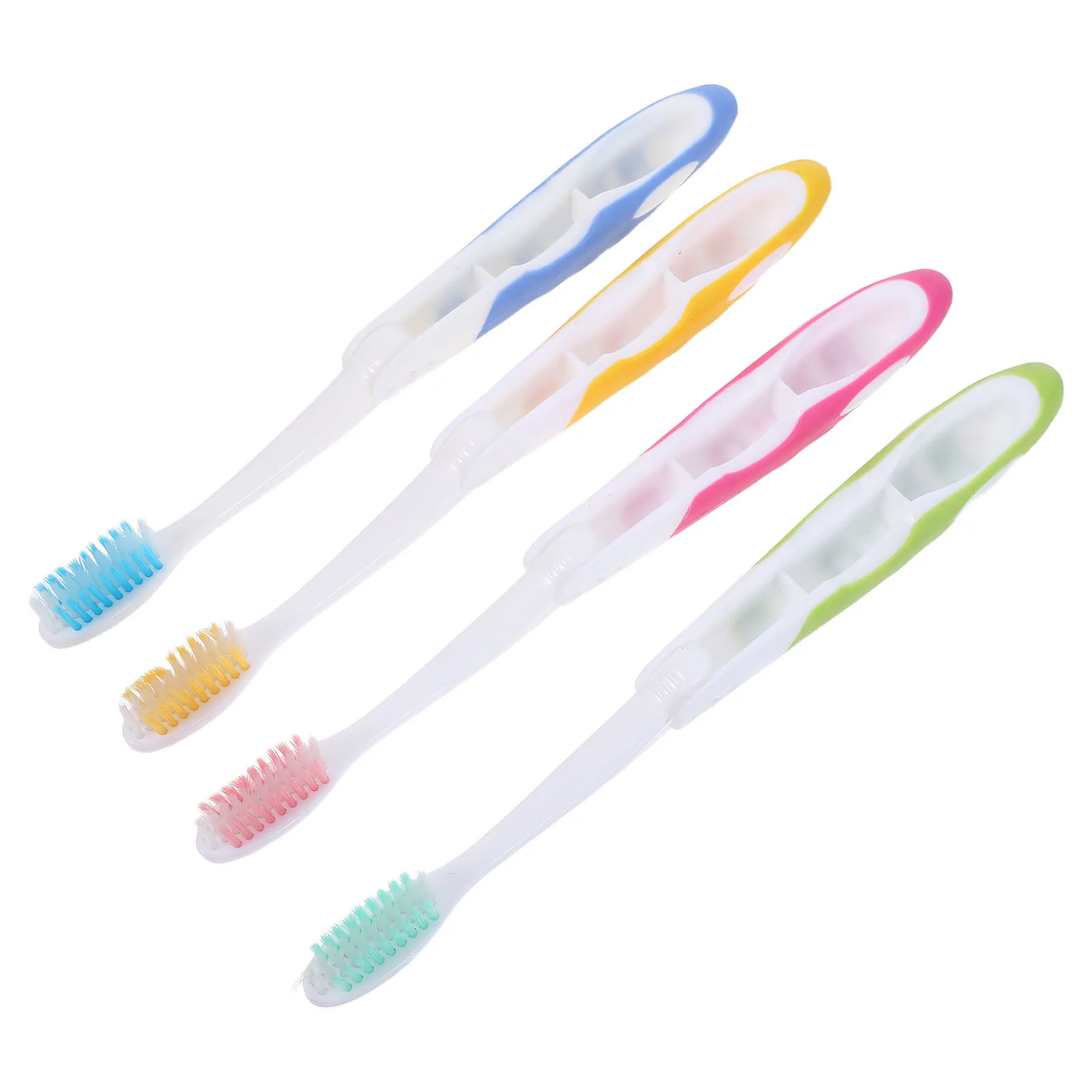 Portable Foldable Toothbrush Compact Design Lightweight Travel Oral Hygiene Essential Personal Care Convenient Use