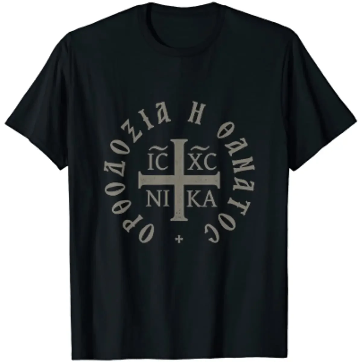 Short Sleeve Casual Cotton O-Neck Summer T Shirt Orthodoxy or Death Greek XC Christogram sumemr funny style cotton new