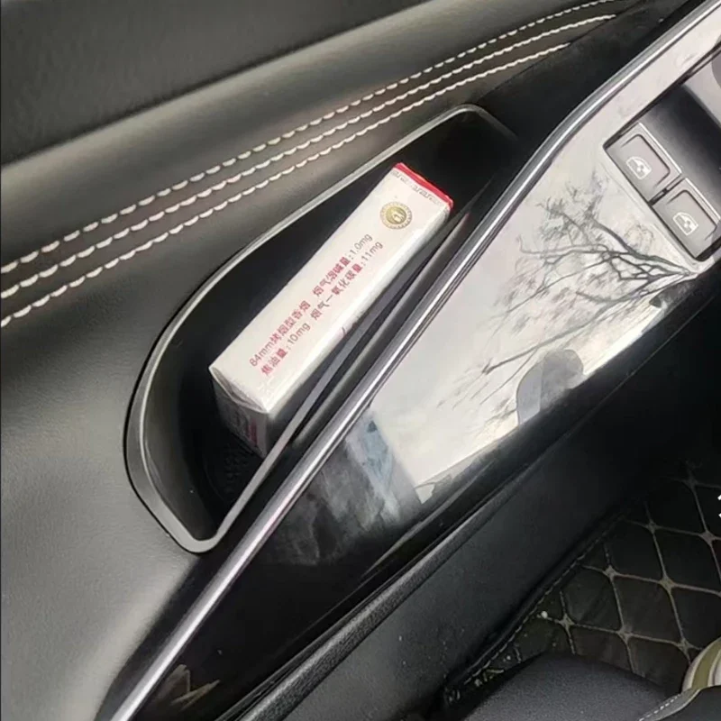 ABS مقبض باب السيارة صندوق تخزين صينية ل Volkswagen VW ID 3 ID 4 ID.4 ID 6 ID.6 CROZZ 2021-2025 الملحقات #3