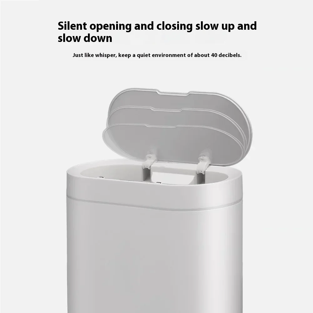 Smart 7L USB Charging Trash Can Automatic Waste Bin for Bathroom Toilet Waterproof Narrow Seam Sensor Bin Kitchen Wastebasket