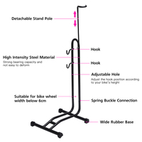 Bicycle Floor Parking Rack Bike Indoor Garage Storage Bike Repair Stand Maintenance Holder Rack for Mountain Bike