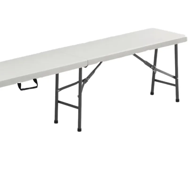 for Rectangle 6ft Folding Semi-Plastic Adjustable White Camping Industrial Storage Workbench Promotional Wholesale Price
