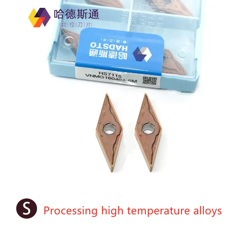 

Hadsto 100% Original Vnmg 160404 -Sm Vnmg 160408 -Sm Hs7115 Car Cutting Carbide Adapts to Stainless Steel High Temperature Alloy Outer Circular Cnc Blade