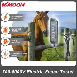 Electric Fence Tester 700-8000V Electronic Fence Pulse Voltage Detector Ultimate Safety Suitable for Horse Enthusiasts Dairy