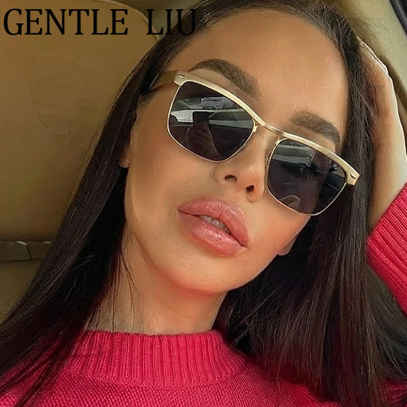 

Vintage Polarized Square Punk Sunglasses Women 2026 Luxury Brand Trendy Metal Frame Sun Glasses For ladies Outdoor Eyewear Shade