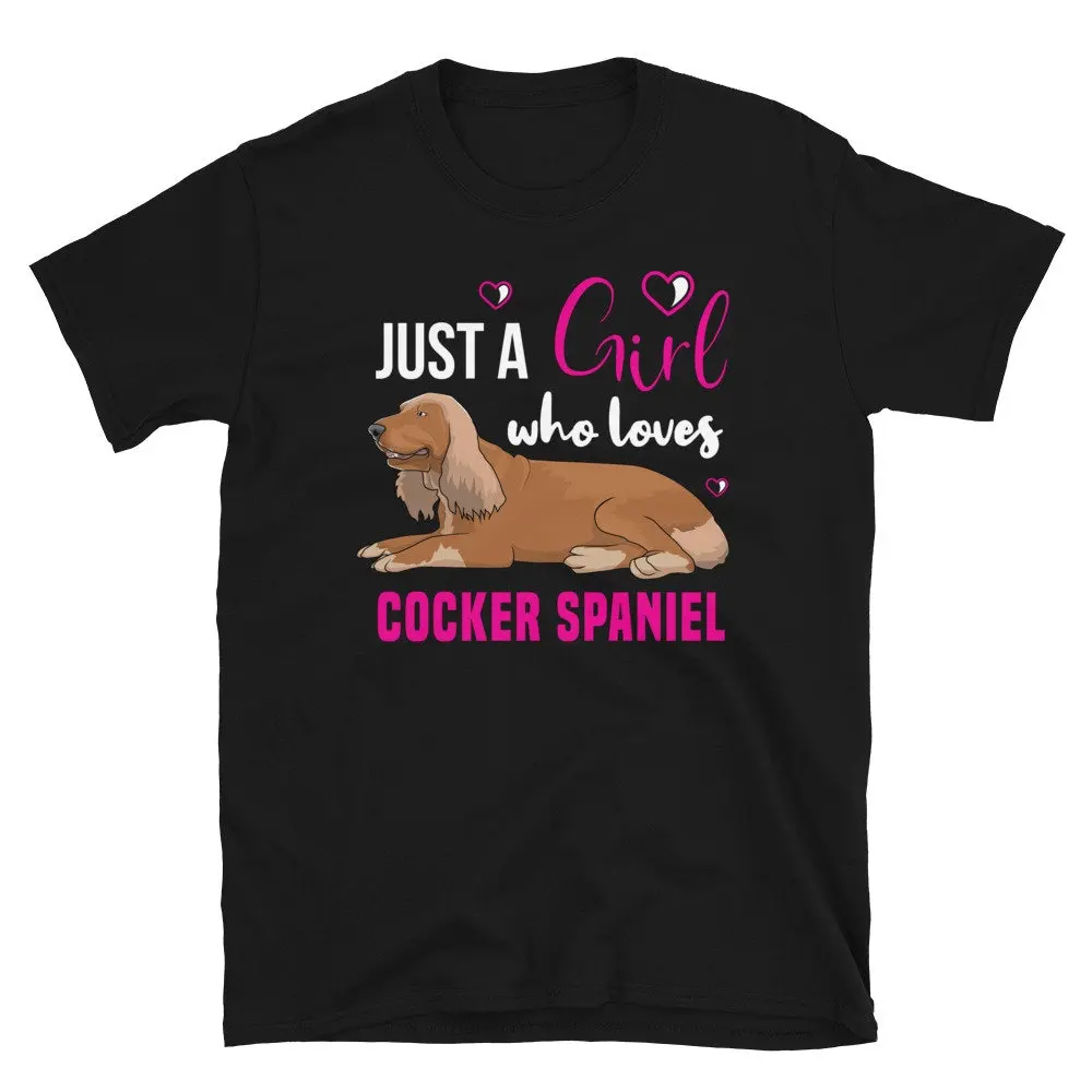 Girls English Cocker Spaniel T Shirt Womens Lover Pet Owner