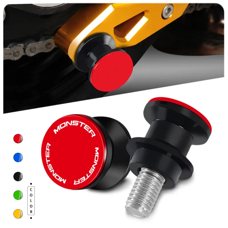 

M6 NEW For Monster 797/821/1200/1200R/400/600/620/695/750/795/800/900/1000 MONSTER 6MM Swingarm Spools Stands Screws Sliders