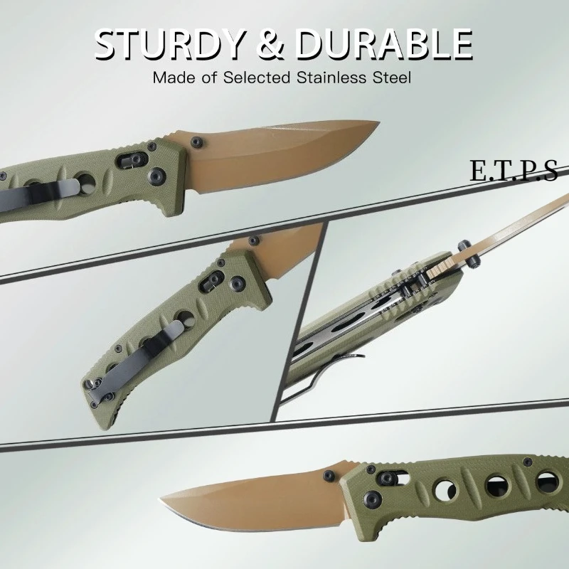 BM273 Folding Knife G10 Handle Outdoor Camping Survival EDC Tool for Fishing Everyday Carry - view 5