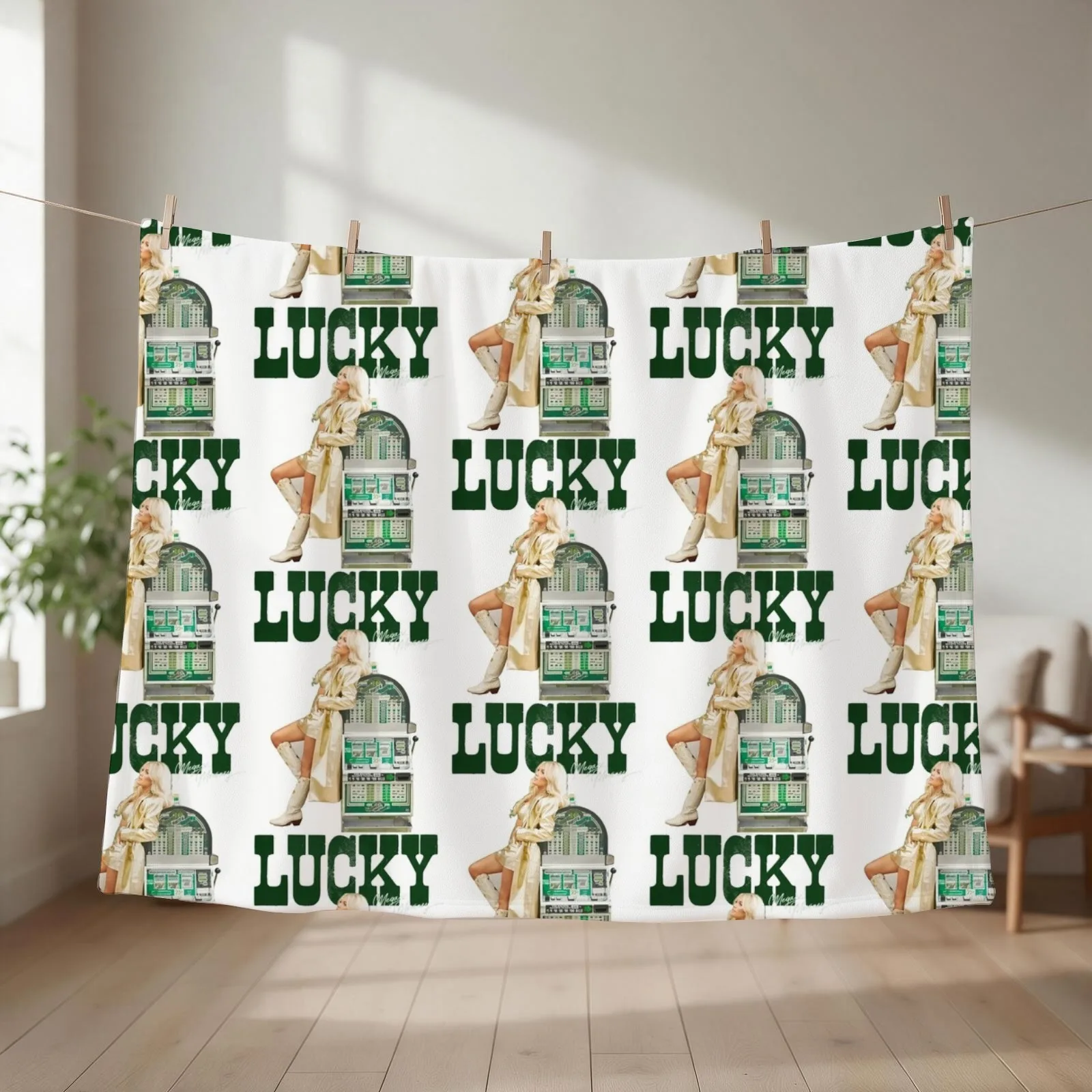 Megan Moroney Throw Blanket couch cozy soft plush fuzzy picnic outdoor blanket