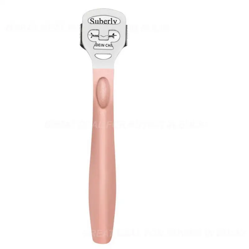 مجموعة كاشط أقدام سهلة الاستخدام ، عناية فعالة بالقدم ، تصميم مريح ، عناية بأقدام الكعب ، مقبض خشب ملون ، يزيل الجلد الميت ، الجلد الميت