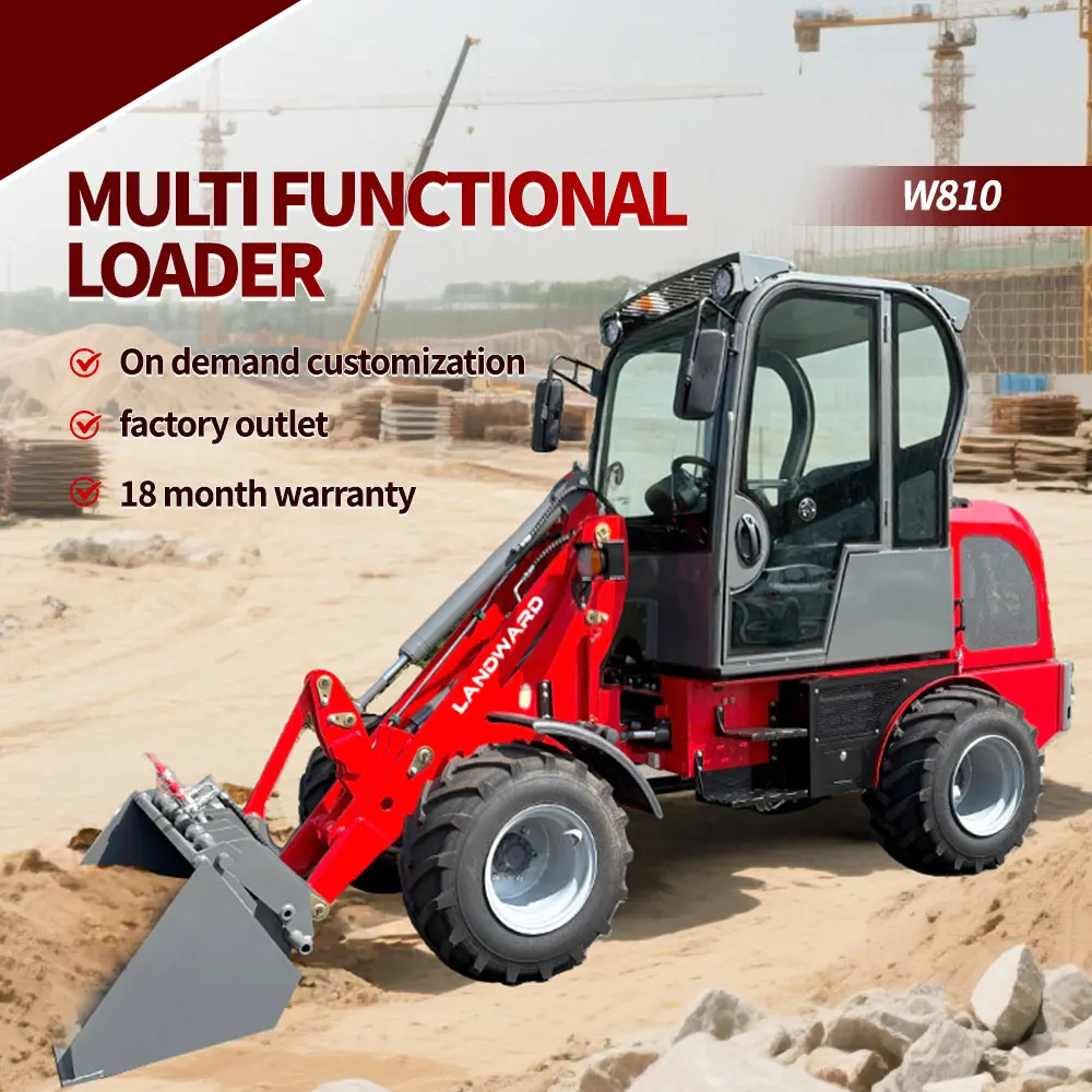 

Cab Diesel Loader Factory Multi-Purpose Wheel Loader Articulated 1 Ton Front End Loader Europe Yunnei/Kubota Engine Mini Loader