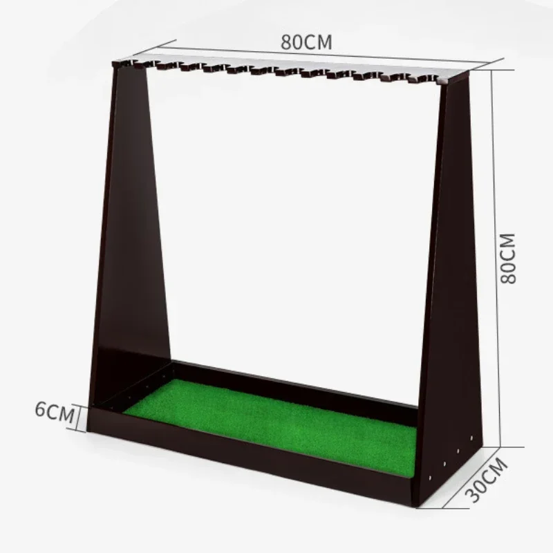Uchwyt na kij golfowy PGM Drewniana półka Stojak ekspozycyjny Solidny sprzęt Mocowanie śrubowe Łatwe do włożenia 13-szczelinowe wsporniki Artykuły