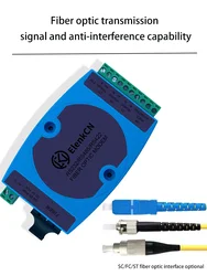 Industrial RS232 RS485 RS422 Optic Modem SC Single Mode Multi-mode High Speed Serial to Fiber Converter A Pair 12-48V DC