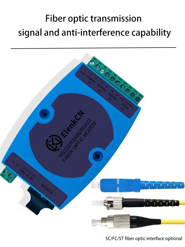 industrial modem de fibra optica unico modo multi modo alta velocidade serial para conversor de fibra um par 1248v dc rs232 rs485 rs422 01