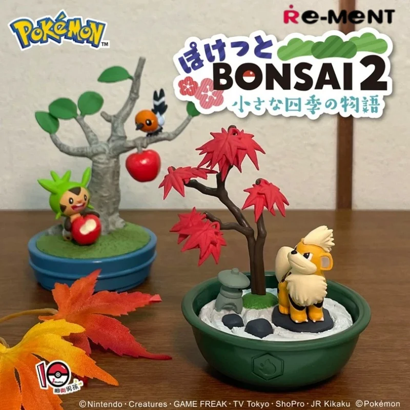

Hot Re-Ment Pokemon Bonsai Collection 2 Little Four Seasons Story Vinyl Blind Box Toy Pokemon Figurine Ornaments Gifts For Fans