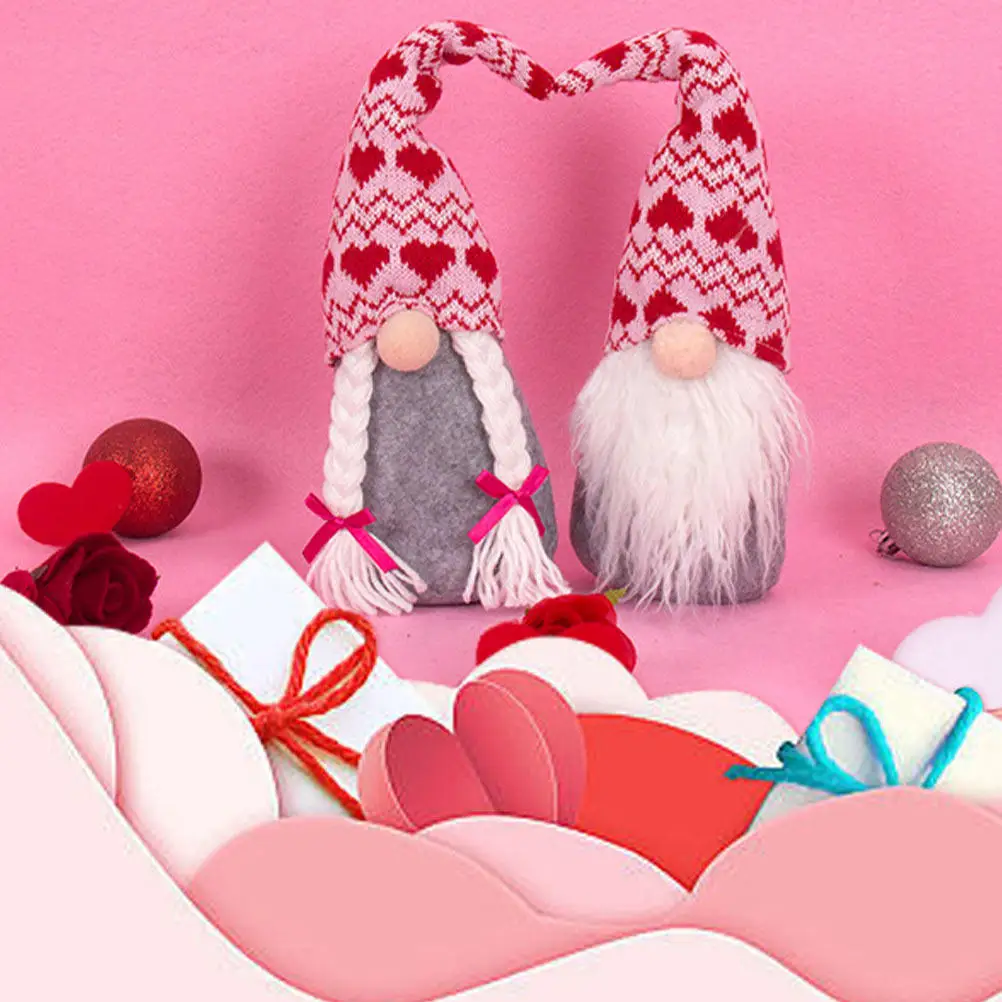 

Premium No Odor Valentine's Day Gnome Decorative Accessory for Home Party Scene Valentine's Day Gnome Dwarf