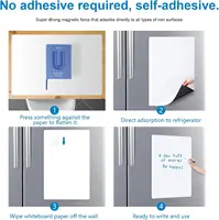 2 Pack 12x16 Inch Magnetic Whiteboard for Fridge Dry Erase Board Kitchen Organizer Planner with 3 Markers ,Eraser & 2Magnets 6