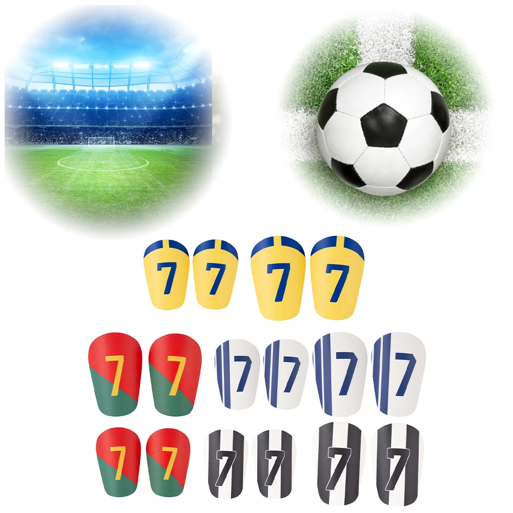 

1 Pair Mini Football Shin Pad Lightweight Soccer Training Shank Board EVA Practical Shin Pad for Football Running Cycling Sports