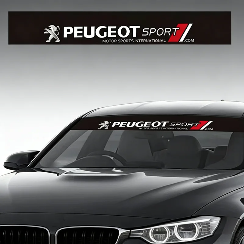 

Peugeot Car Front Window Sticker Windshield Decor Decal Auto Exterior Accessories For All Models