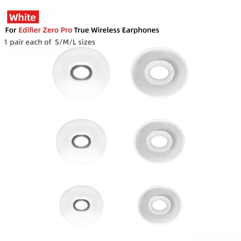 

Replacement Silicone Ear Tips For Edifier Zero Pro TWS Earbuds Comfortable Ear Caps Anti Slip Design Noise Reduction Perfect Fit