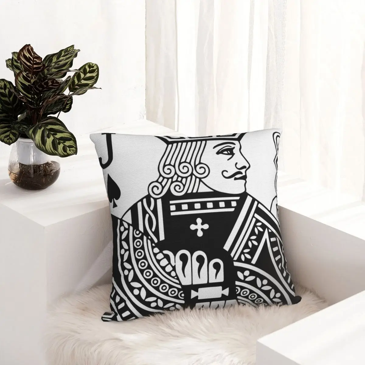 

Jack Of Spades pillowcase printed cushion cover sofa waist pillow pillow cover