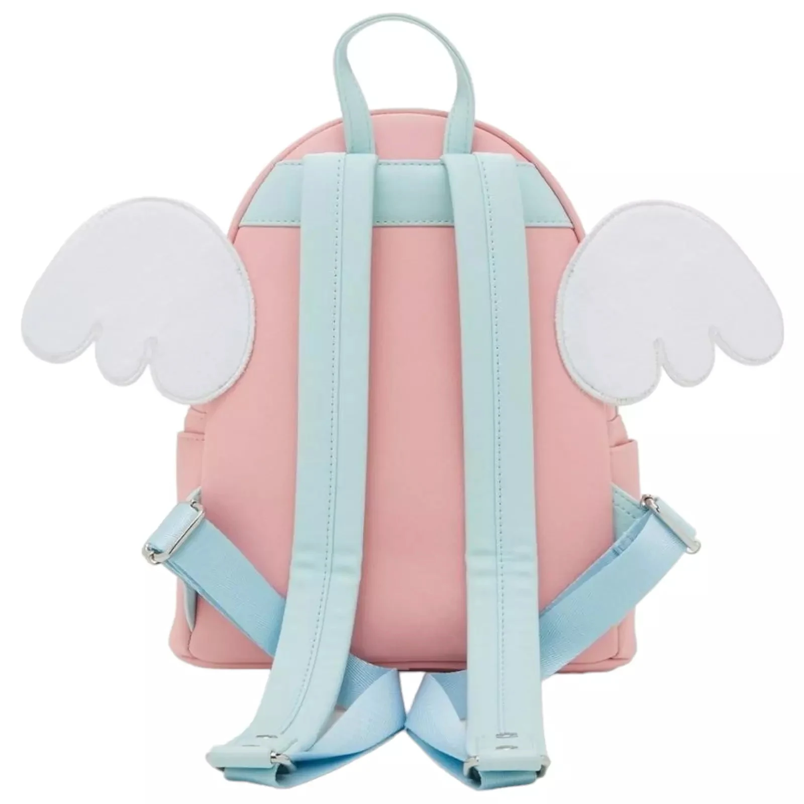 Sanrio my melody anjo mini mochila conjunto criativo mochila de armazenamento papelaria couro mini estudante mochila natal gif