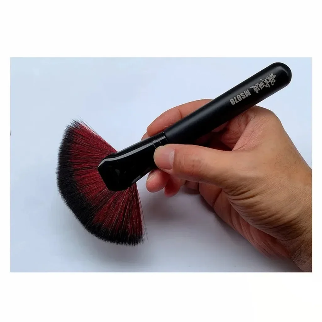 MS079 Soft Brush Model Dust Removal Brush Fan-shaped for Gundam Handheld Doll Cleaning Sweep Model Building Tool Hobby DIY Craft