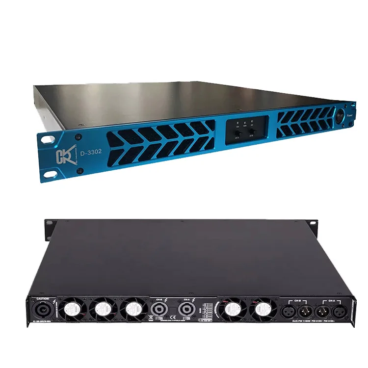 

Professional Power Amplifier/digital Amplifier for Subwoofer 3300watt CVR Amplifier D-3302