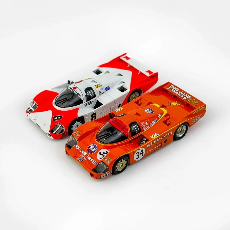 Diecast 1/64 Scale Porsche 956 Le Mans Car Model 24H Racing Car Model Alloy Porsche 956 Le Mans Supercar Model Original Box