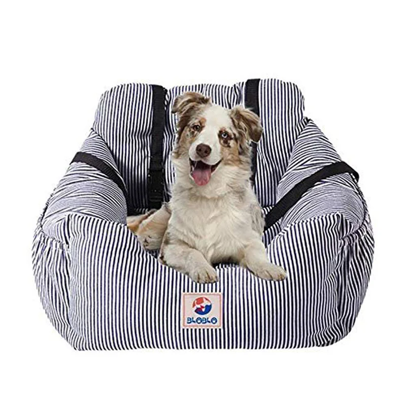 Dog Car Seat Pet Travel Car Safety Booster Seat Dog Bed Carrier With Storage Pocket Dual-Use for Outdoor Home Small Medium Dogs